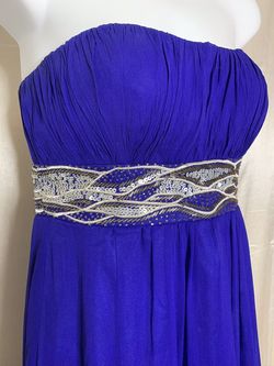 J S BOUTIQUE Blue Size 8 70 Off 50 Off Ball gown on Queenly
