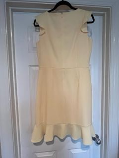 Nine West Yellow Size 8 Interview Cocktail Dress on Queenly