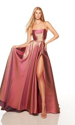 Style 1769 Alyce Paris Pink Size 6 Side Slit 1769 Floor Length A-line Dress on Queenly
