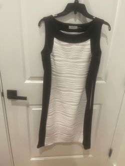 Calvin Klein White Size 12 Midi Bridal Shower Cocktail Dress on Queenly