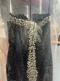 Jovani Black Size 6 Bachelorette Wedding Guest Nightclub Sorority Formal Cocktail Dress on Queenly
