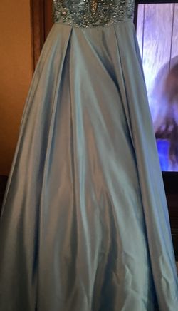 Sherri Hill Blue Size 4 Prom Bridgerton Quinceanera Ball gown on Queenly
