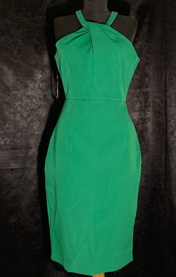 Lulus Green Size 8 Midi Homecoming Interview Cocktail Dress on Queenly