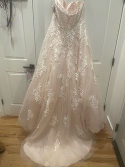 Maggie Sottero Nude Size 18 Plus Size 50 Off A-line Dress on Queenly
