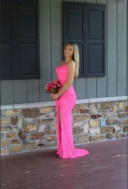 Primavera Pink Size 00 Floor Length Prom Straight Dress on Queenly