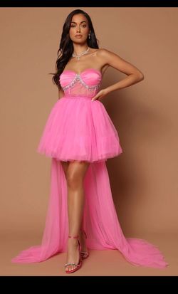 Fashion Nova Pink Size 8 Overskirt Tulle Barbiecore Ball gown on Queenly