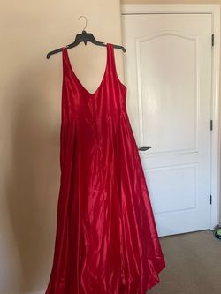 Red Size 22 Ball gown on Queenly