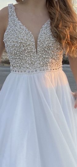 Tiffany Designs White Size 0 50 Off Pageant Cotillion Ball gown on Queenly