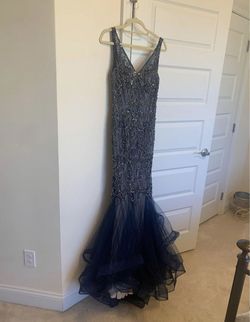 Aspeed Blue Size 4 50 Off Black Tie Pageant Navy Military Mermaid Dress on Queenly