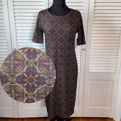 LuLaRoe Multicolor Size 8 Pattern Homecoming Cocktail Dress on Queenly