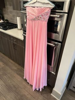 Gigi Pink Size 6 Tall Height 50 Off Black Tie Side slit Dress on Queenly