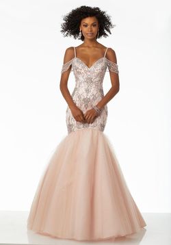 Style 42031 MoriLee Pink Size 10 Mori Lee Pageant Mermaid Dress on Queenly