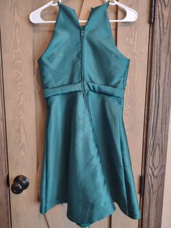 xtraordinary Green Size 14 Emerald Plus Size A-line Dress on Queenly