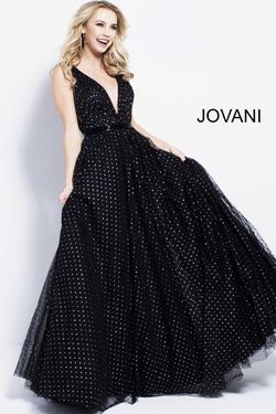 Jovani Black Size 14 Bridgerton Backless Ball gown on Queenly