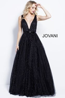 Jovani Black Size 14 Free Shipping Appearance Ball gown on Queenly