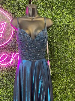 Ellie Wilde Royal Blue Size 6 Sequin 70 Off Sequined A-line Dress on Queenly