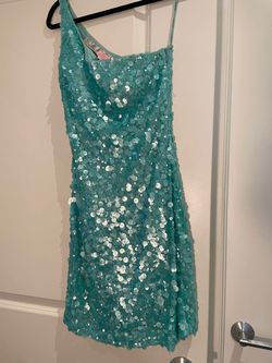 Scala Blue Size 2 Sequined Homecoming Cocktail Dress on Queenly