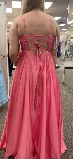 jules and cleo Pink Size 16 Jewelled Prom Floor Length Straight Dress on Queenly