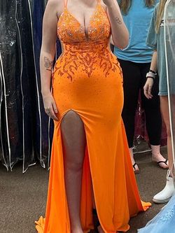 Orange Size 10 A-line Dress on Queenly