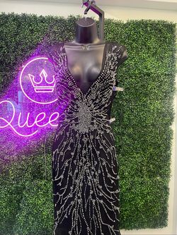 Alberto Makali Black Size 4 Prom Nightclub Mermaid Dress on Queenly