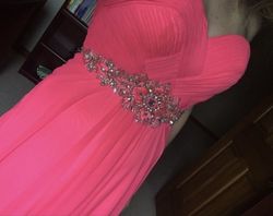 Clarisse Pink Size 2 Jewelled Medium Height Prom A-line Dress on Queenly