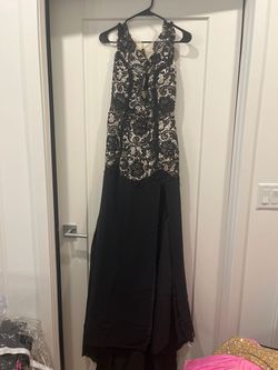 Black Size 2 Train Dress on Queenly
