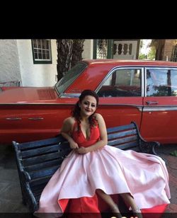 Rachel Allan Multicolor Size 2 Two Piece Prom Train Dress on Queenly