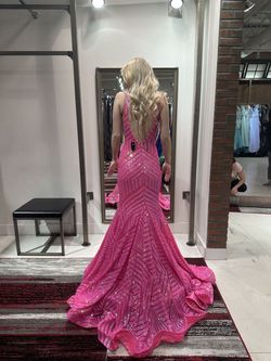 Style 59762 Jovani Purple Size 2 Mermaid Dress on Queenly