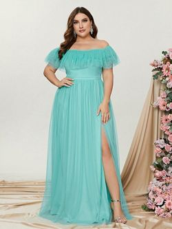 Style FSWD1087P Faeriesty Light Green Size 20 Polyester A-line Dress on Queenly