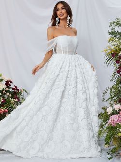 Style FSWD0678 Faeriesty White Size 0 Floor Length Tall Height Polyester Engagement Straight Dress on Queenly