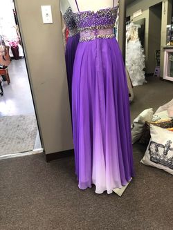 Madison James Purple Size 6 Military Pageant A-line Dress on Queenly