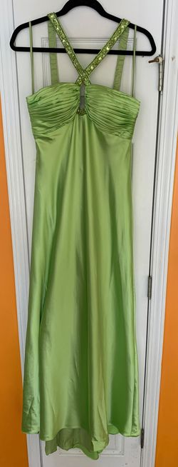 Dave and Johnny Light Green Prom Military Straight Dress on Queenly