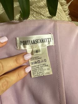 Portia and Scarlett Purple Size 6 Floor Length Military 50 Off Mermaid Dress on Queenly
