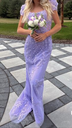 Sherri Hill Purple Size 2 Pageant Ball gown on Queenly