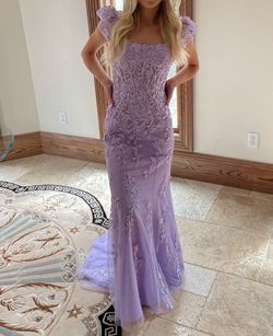 Sherri Hill Purple Size 2 Black Tie Pageant Prom Ball gown on Queenly