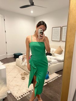 Bardot Green Size 6 Midi Homecoming Cocktail Dress on Queenly