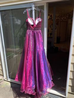 Sherri Hill Royal Purple Size 2 70 Off Overskirt Prom Train Dress on Queenly
