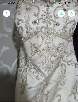 White Size 8 Mermaid Dress on Queenly
