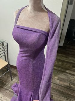 Style -1 Purple Size 6 Mermaid Dress on Queenly