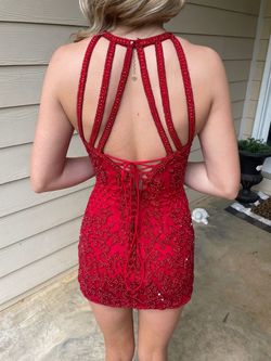 Sherri Hill Red Size 00 Military Straight Dress on Queenly