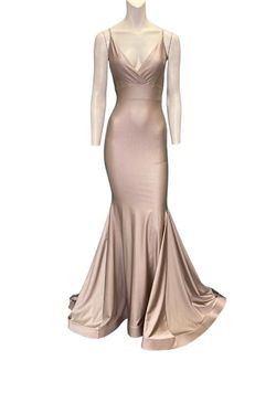 Style 347 Jessica Angel Pink Size 0 Military Mermaid Dress on Queenly
