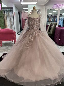 Style TP251 House of Wu Pink Size 8 Mini Floor Length Ball gown on Queenly