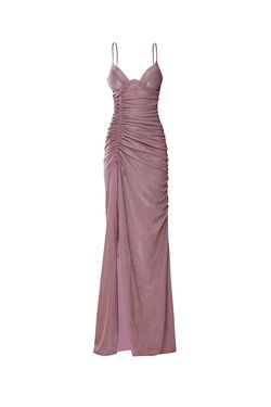 Style Henriette Alamour The Label Purple Size 12 Mini Lavender Tall Height Side slit Dress on Queenly