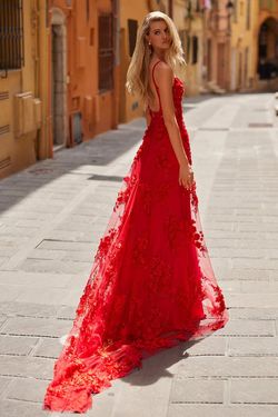 Style Magda Alamour The Label Red Size 16 Tall Height Floor Length Plus Size Straight Dress on Queenly