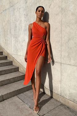 Style Antonia Alamour The Label Red Size 16 Cut Out Party Tall Height Cocktail Dress on Queenly