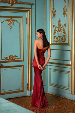 Style Dione Alamour The Label Red Size 12 Jersey Tall Height Floor Length Mermaid Dress on Queenly