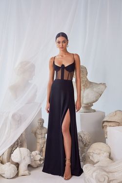 Style Amary Alamour The Label Black Size 0 Amary Floor Length Mini Tall Height Straight Dress on Queenly