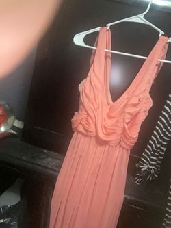 David's Bridal Pink Size 8 Mermaid Dress on Queenly