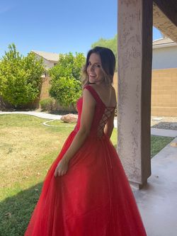 Style 54206 Sherri Hill Red Size 4 Pageant Corset 50 Off Ball gown on Queenly