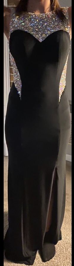 Black Size 4 Side slit Dress on Queenly